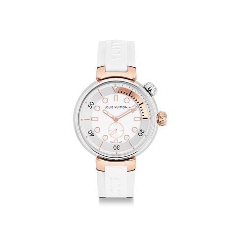 louis vuitton 18k quartz|Tambour Street Diver, quartz, 39.5mm, steel & rose gold.